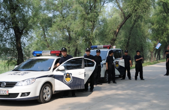 雄县人民检察院应急分队训练中